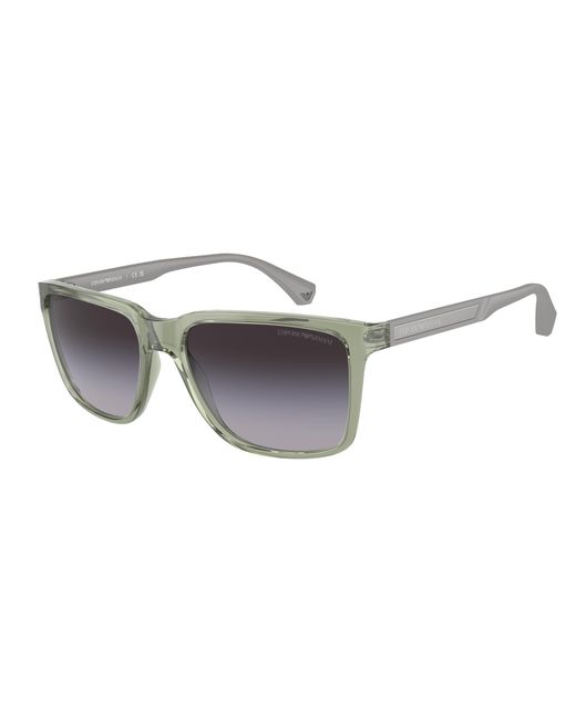 Emporio Armani Black Ea4047 53628G Sunglasses Injected Squared Normal Shaded for men