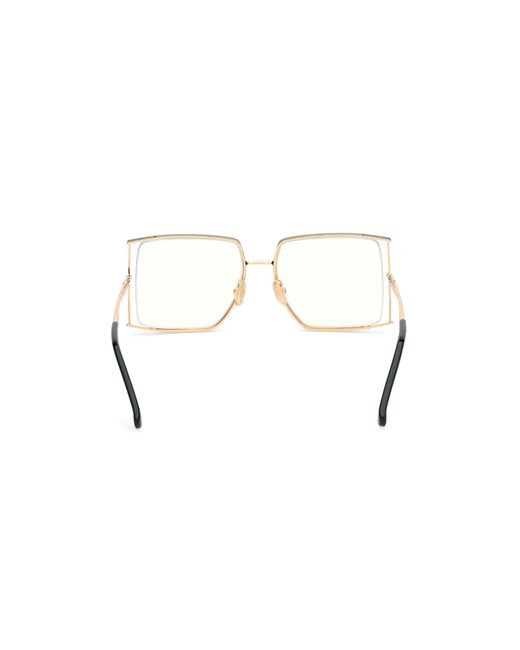 Max Mara Black Mm5156-B 098 Optical Frames Metal Squared Normal