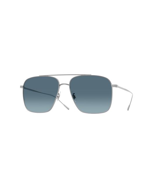 Oliver Peoples Black Ov1320St Dresner 5036Q8 Sunglasses Titanium Pilot Normal