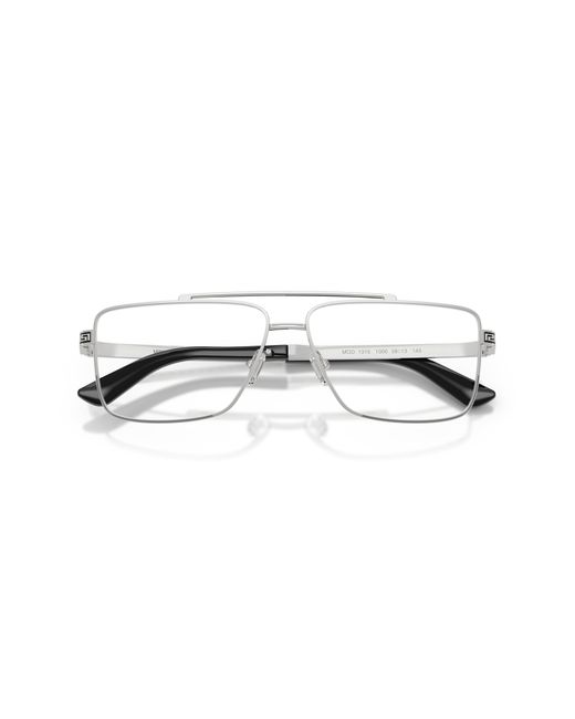 Versace Black Ve1315 1000 Optical Frames Metal Transparent Squared Normal for men