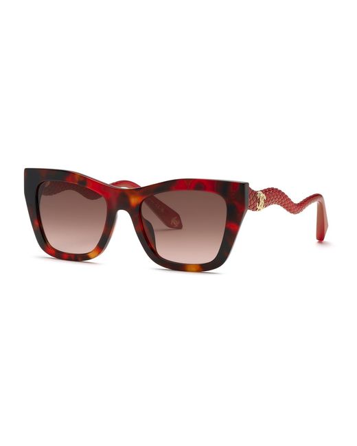 Roberto Cavalli Black Src129M 795 Sunglasses Acetate Squared Normal Shaded