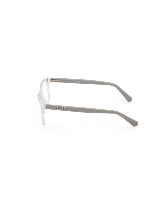 Guess Black Gu50187 020 Optical Frames Acetate Squared Normal for men