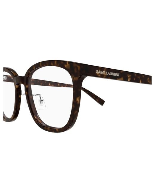 Saint Laurent Black Sl 917/F 002 Optical Frames Acetate Transparent Round