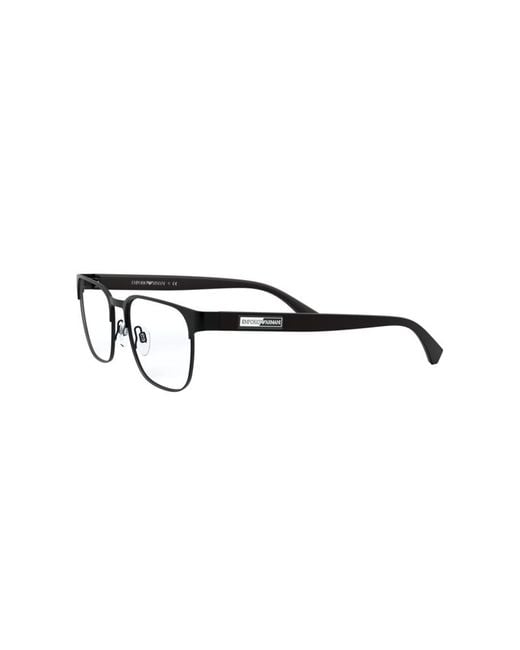 Emporio Armani Black Ea1103 3001 Optical Frames Metal Squared for men