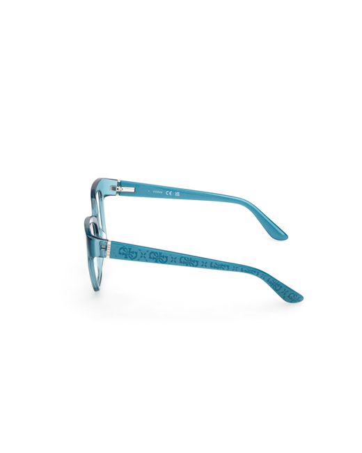 Guess Blue Gu50233 087 Optical Frames Acetate Squared Normal