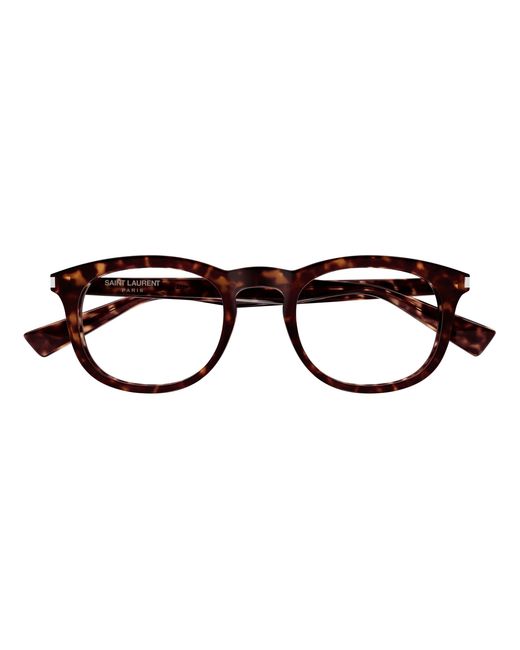 Saint Laurent Black Sl 813 002 Optical Frames Acetate Transparent Squared