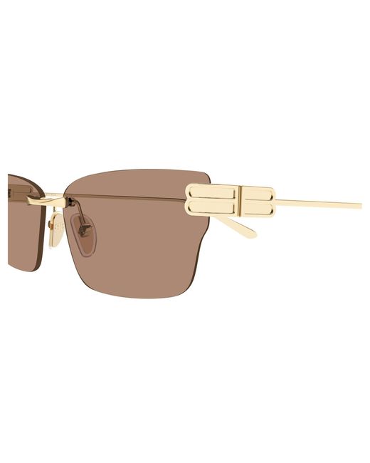 Balenciaga Black Bb0487S 004 Sunglasses Metal Cat Eye