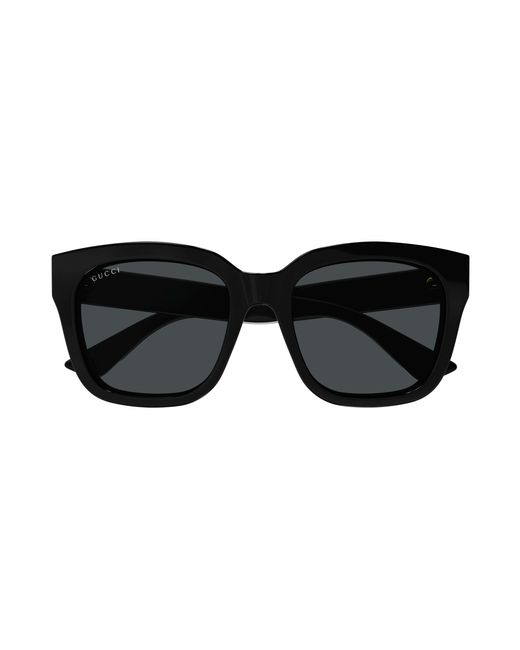 Gucci Black Gg1338S 001 Sunglasses Plastic Squared
