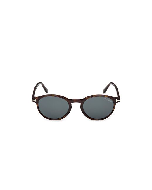 Tom Ford Black Ft1331 Prescott-02 52V Sunglasses Acetate Round Normal for men