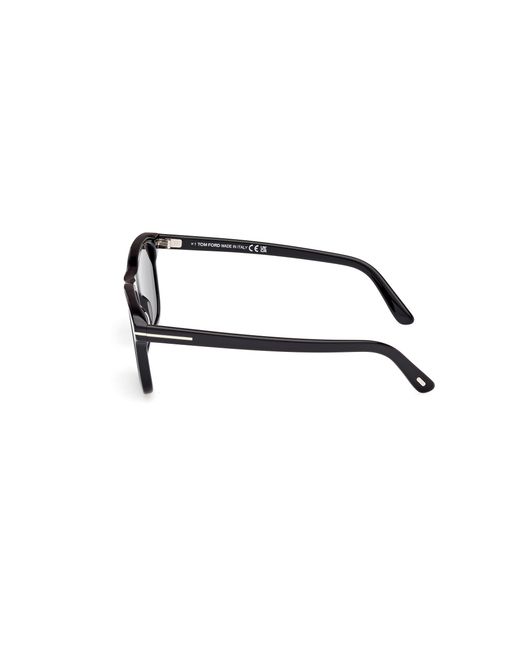 Tom Ford Black Ft1179 Barron 01D Sunglasses Acetate Smoke Squared Polarized for men