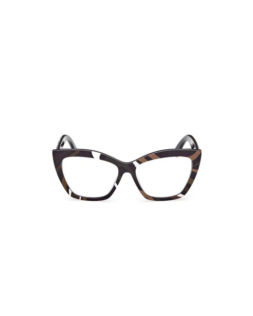 Emilio Pucci Black Ep5275 099 Optical Frames Acetate Cat Eye Normal