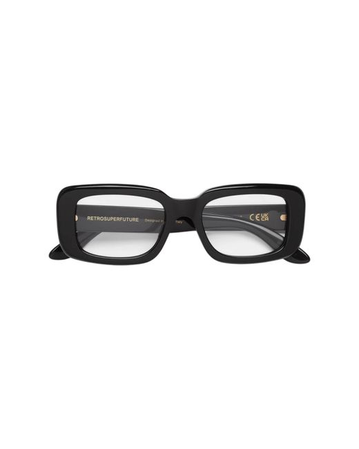 Retrosuperfuture Black Mnm Numero 148 Nero Optical Frames Acetate Squared