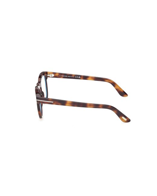 Tom Ford Black Ft6081-B 053 Optical Frames Acetate Round Normal for men