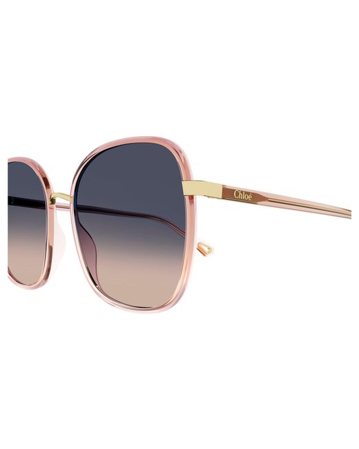 Chloé Black Ch0031S 009 Sunglasses Bio-Inject Squared Shaded
