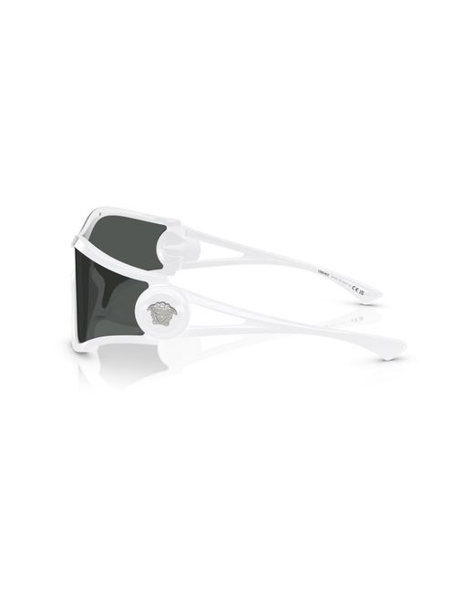 Versace Black Ve4475 314/87 Sunglasses Injected Geometric Normal