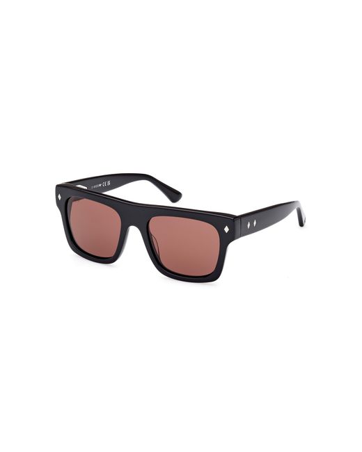 Web Black We0354 01S Sunglasses Acetate Bordeaux Squared Normal for men