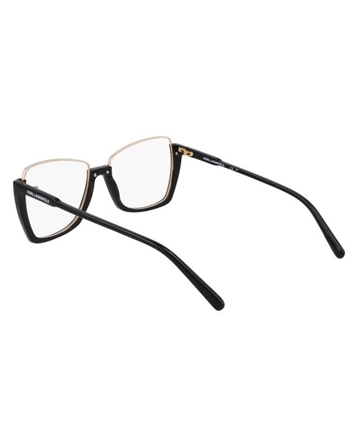 Karl Lagerfeld Black Kl355 001 Optical Frames Metal Squared Normal Normal