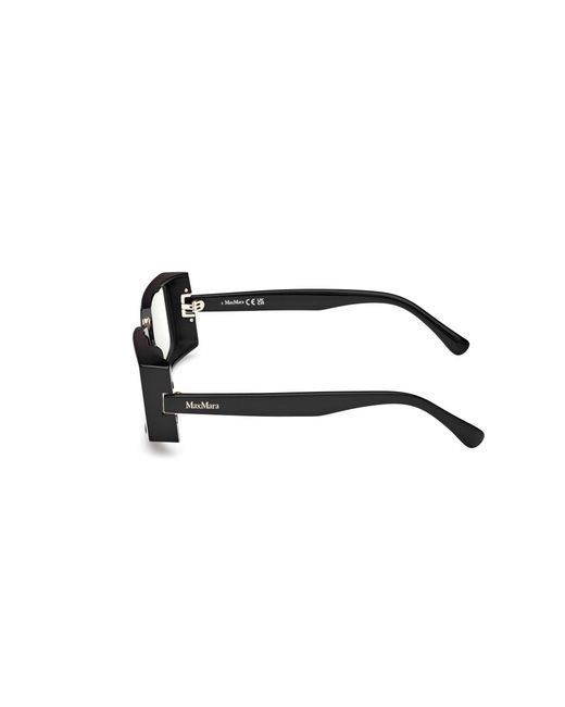 Max Mara Black Mm5157-B 001 Optical Frames Acetate Squared Normal