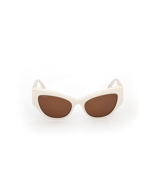 Max Mara Black Mm0192 25E Sunglasses Acetate Cat Eye Normal