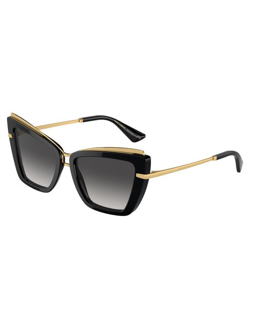Dolce & Gabbana Black Dg4472 501/8G Sunglasses Acetate Cat Eye Normal Shaded