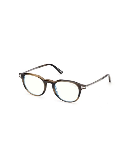 Tom Ford Black Ft6125-B 055 Optical Frames Acetate Round Normal for men