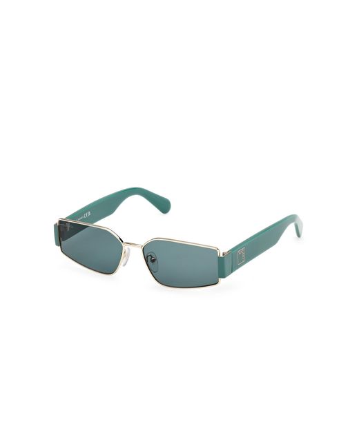 MAX&Co. Blue Mo0128 32N Sunglasses Metal Squared Normal