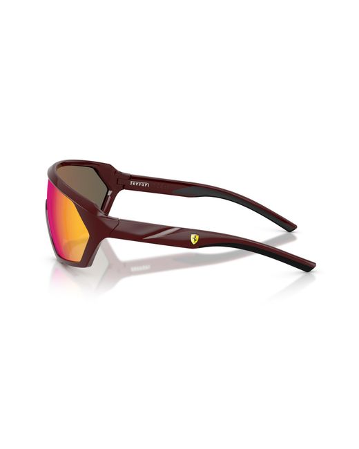 FERRARI SCUDERIA Black Fz6017U 525/6Q Sunglasses Injected Pillow Normal Mirror for men