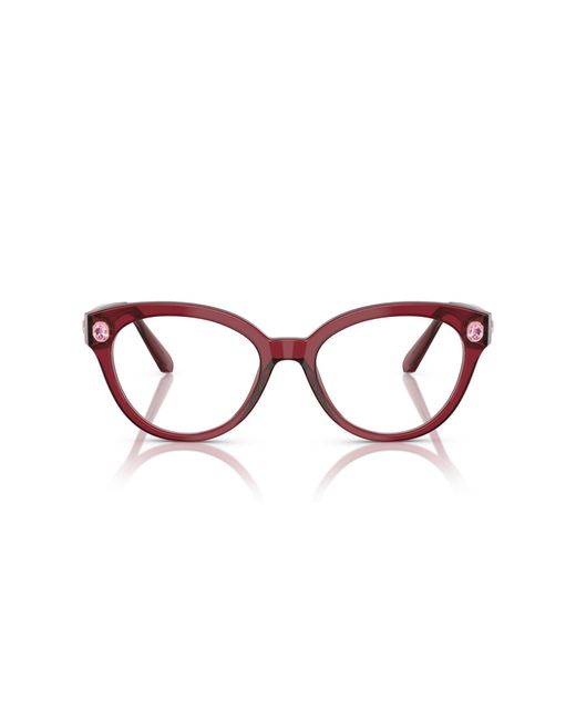Swarovski Black Sk2037 1055 Optical Frames Acetate Round Normal