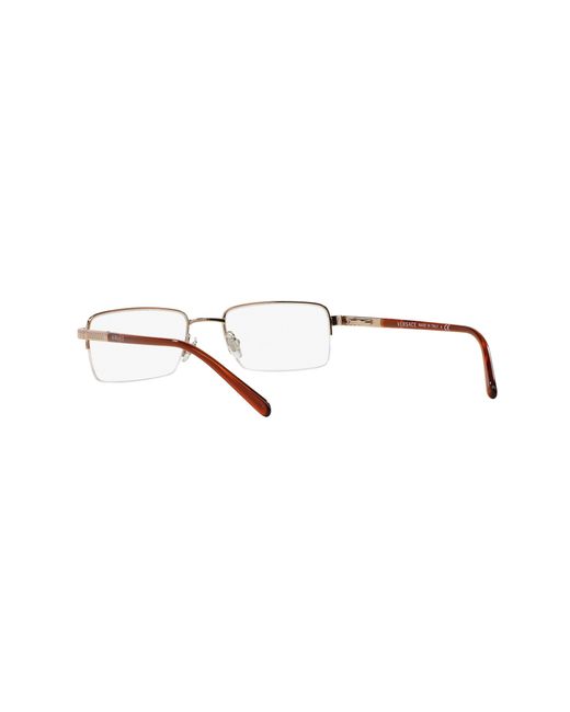 Versace Black Ve1066 1053 Optical Frames Steel Squared Normal for men
