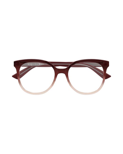 McQueen Black Am0540O 006 Optical Frames Acetate Transparent Cat Eye