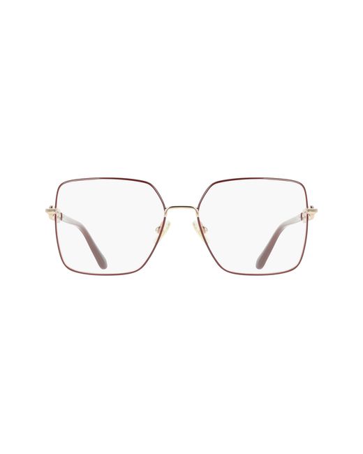 Ferragamo Black Sf2241 772 Optical Frames Metal Squared Normal