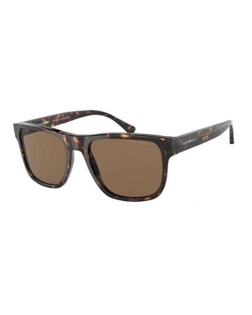 Emporio Armani Black Ea4163 587973 Sunglasses Plastic Squared Normal for men
