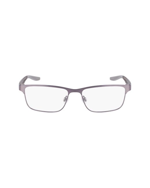 Nike Black 8130 070 Optical Frames Metal Squared Normal