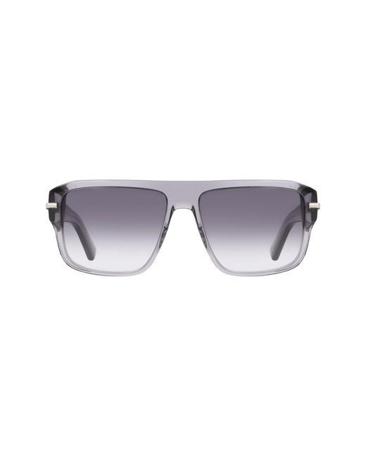 Ferragamo Black Sf2078Slbi 020 Sunglasses Acetate Squared Normal Shaded for men