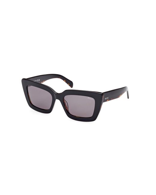 Emilio Pucci Black Ep0202 01A Sunglasses Acetate Squared Normal