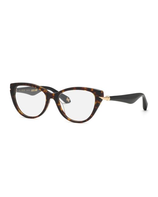 Roberto Cavalli Black Vrc162M 743 Optical Frames Acetate Butterfly