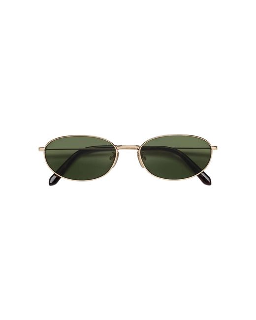 Retrosuperfuture Green Gi9 Uovo Classico Sunglasses Metal Geometric Normal