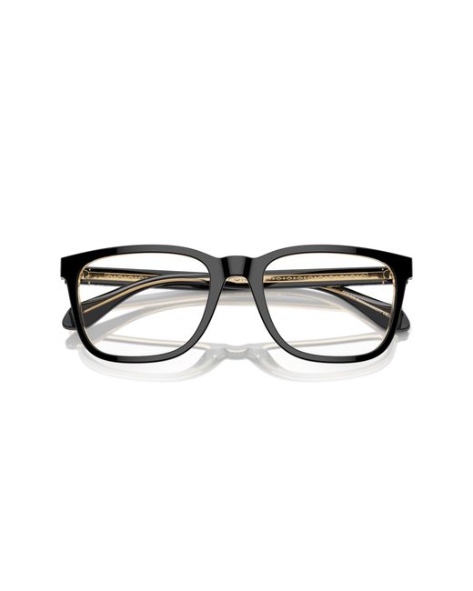 Giorgio Armani Black Ar7255 6084 Optical Frames Acetate Transparent Pillow Normal for men