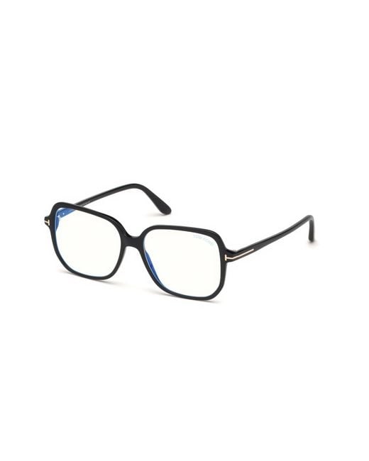 Tom Ford Black Ft5578-B 001 Optical Frames Acetate Geometric Normal