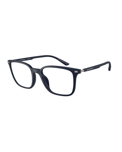 Emporio Armani Black Ea3242U 5088 Optical Frames Injected Squared Normal for men