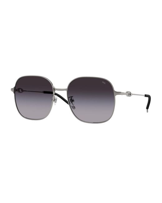 DIESEL Black Dl1010D 10038G Sunglasses Metal Squared Normal Shaded