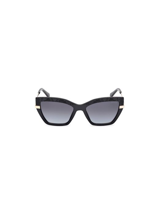 Guess Black Gu00216 01B Sunglasses Injected Smoke Squared Normal