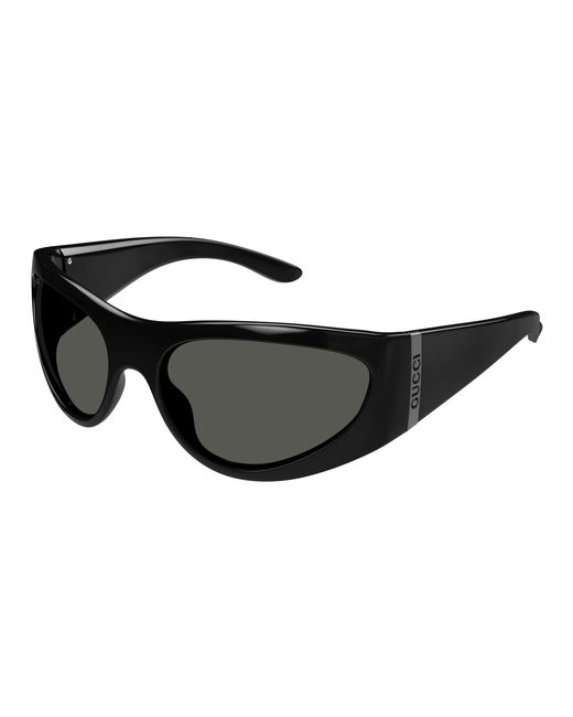 Gucci Black Gg1575S 001 Sunglasses Injected Squared for men