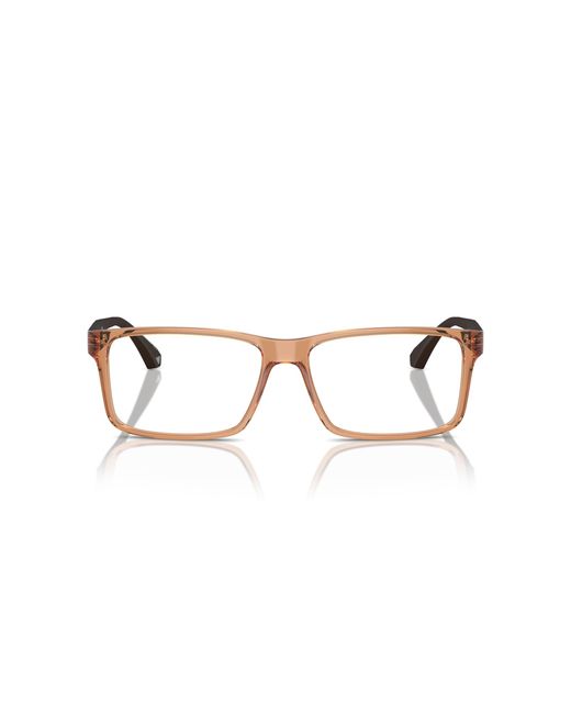 Emporio Armani Black Ea3038 5044 Optical Frames Peek Transparent Squared Normal for men