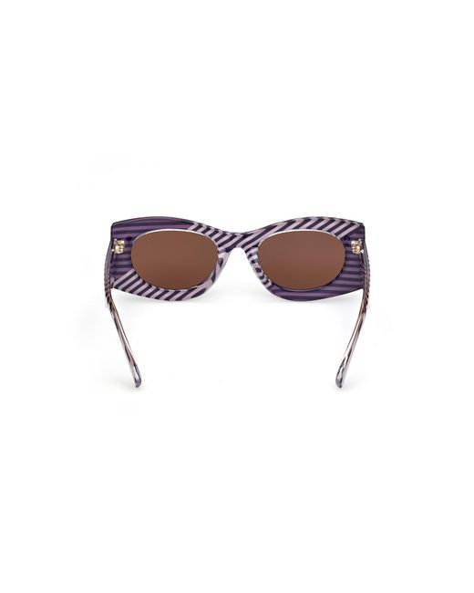 MAX&Co. Multicolor Mo0131 83E Sunglasses Injected Geometric Normal