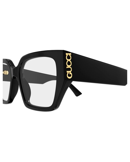 Gucci Black Gg2042O 003 Optical Frames Acetate Transparent Butterfly