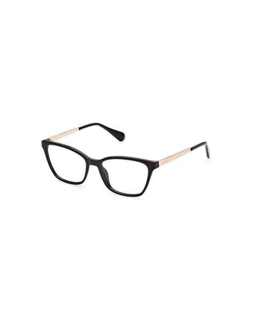 MAX&Co. Black Mo5065 001 Optical Frames Plastic Squared Normal