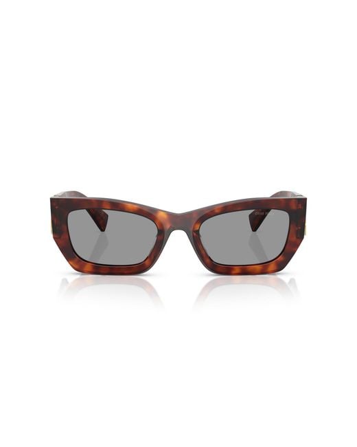 Miu Miu Black Mu 09Ws 21C40O Sunglasses Acetate Squared Normal