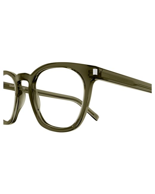 Saint Laurent Black Sl 28 Opt 006 Optical Frames Acetate Transparent Round