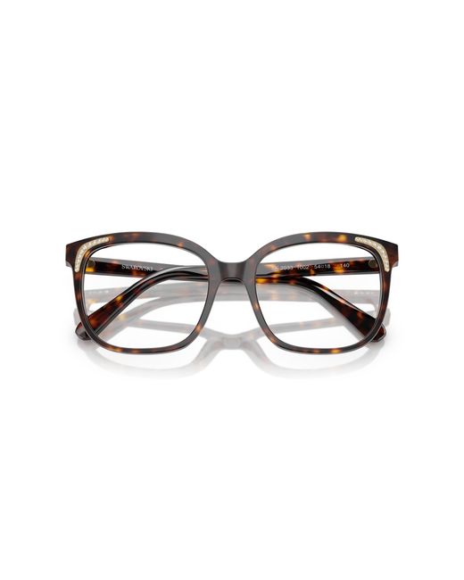 Swarovski Black Sk2033 1002 Optical Frames Acetate Butterfly Normal